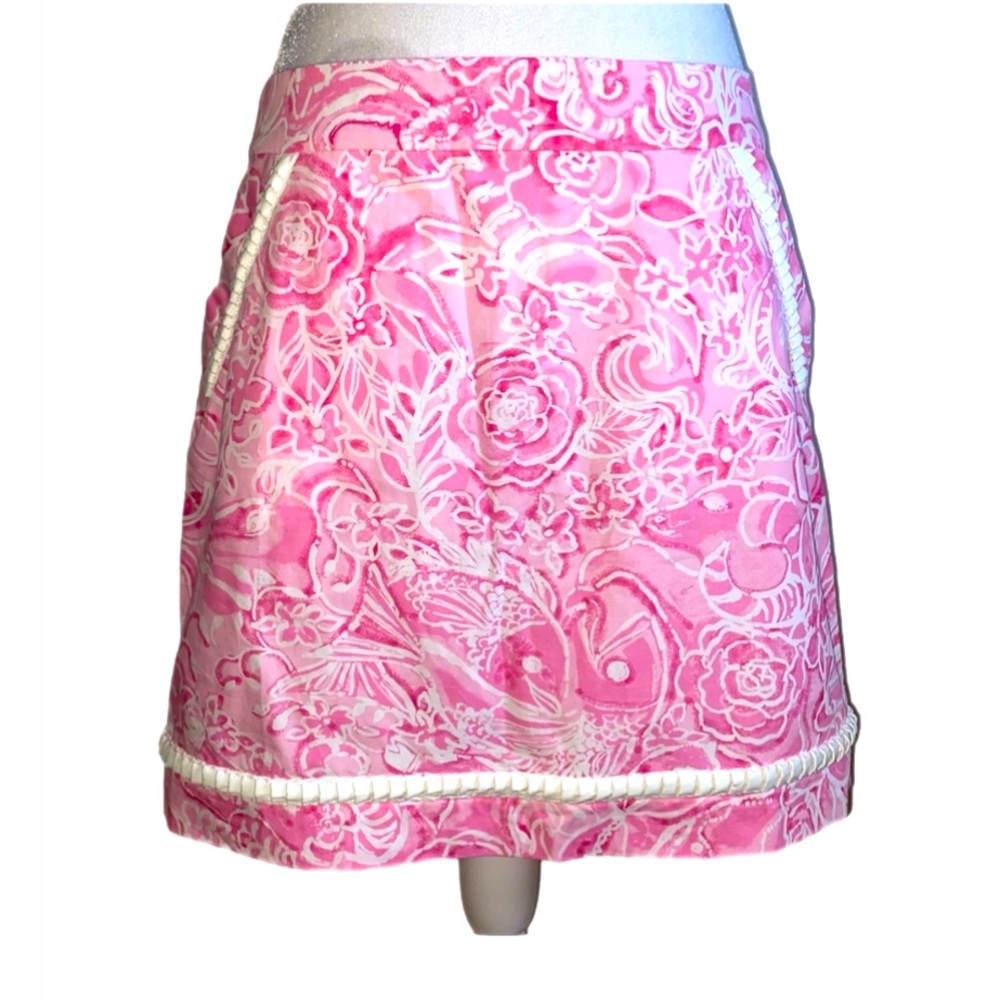 Vintage Lilly Pulitzer “What’s Your Sign” Print Skirt